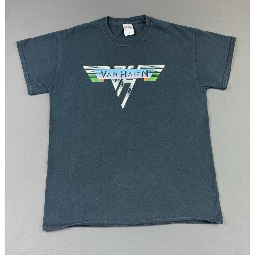 Rare Vintage Y2K Van Halen Band Tee Court Tour Promo Black Medium Shirt